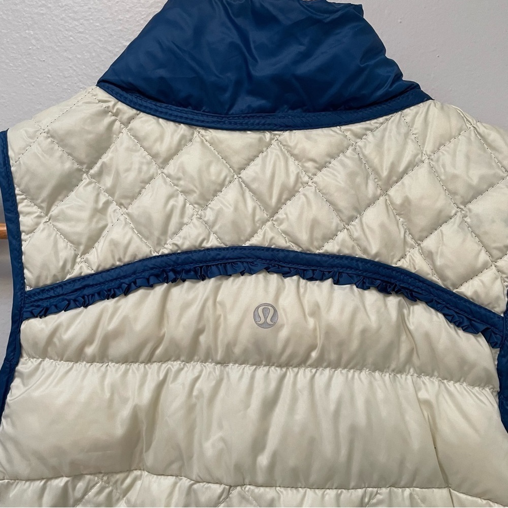 Lululemon What The Fluff Goose Down Limitless Blue Vest 4 - Picture 13 of 14